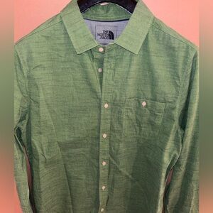 The North Face Shirt Men's Size Large Green Vented Hiking Outdoor Mint